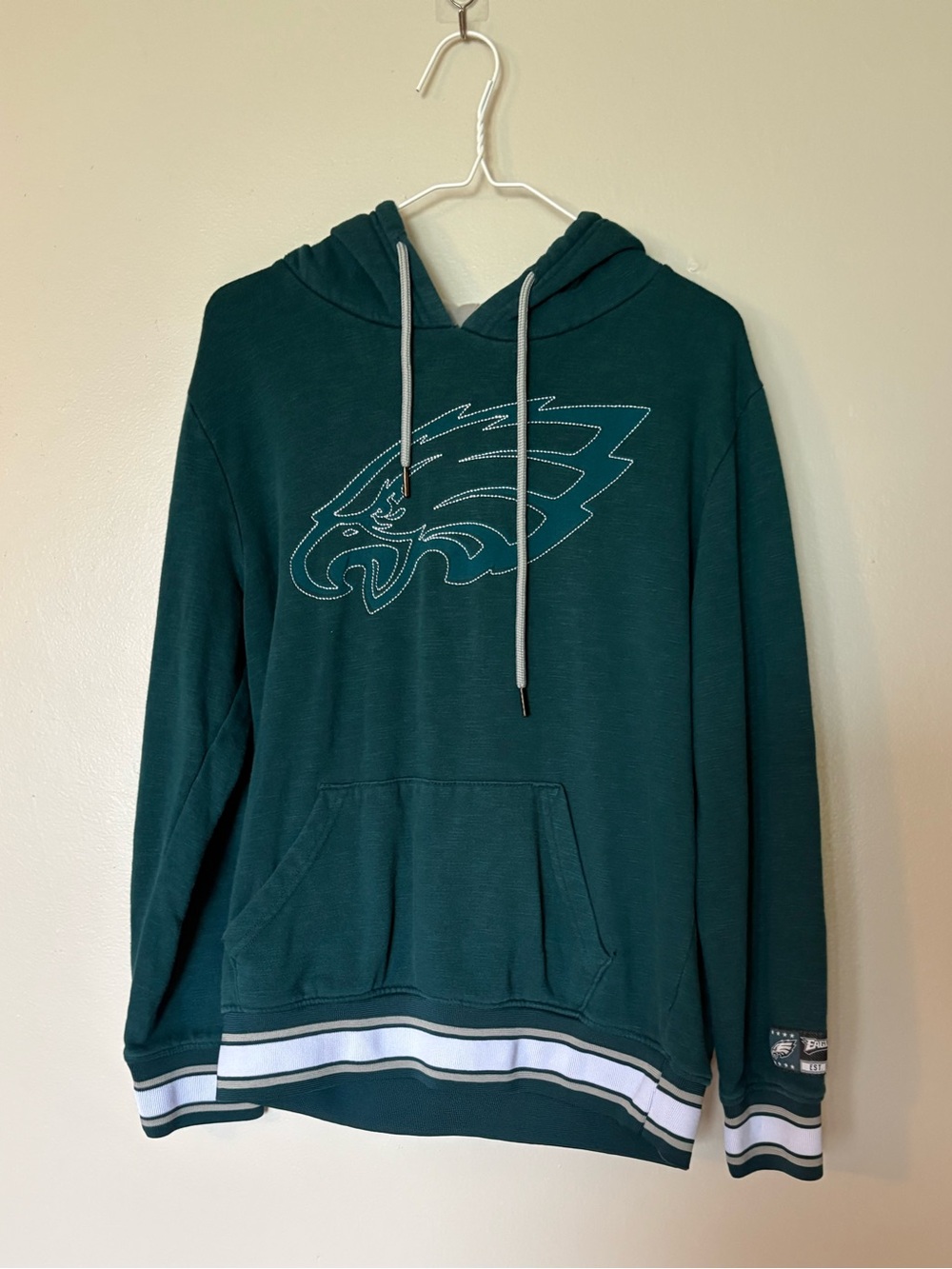 NFL Teal and Gray Pullover Hoodie
